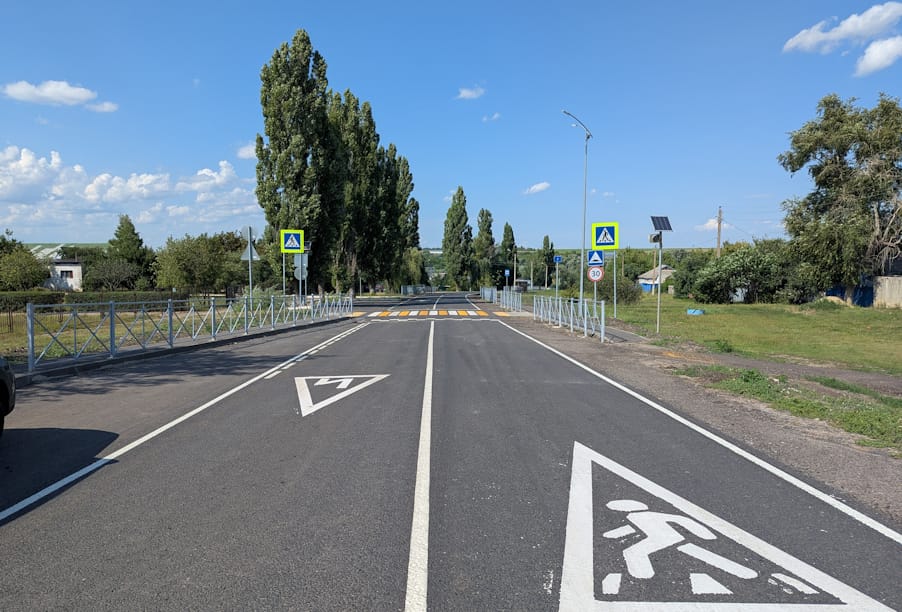 Белгородская область: в Ржевке по нацпроекту обновили дорогу